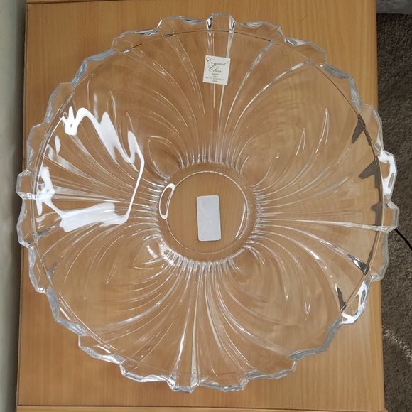 Japan Large Crystal Bowl ~ Large Serving Bowl ~ Fruit Salad Bowl ~ Centerpiece - Picture 1 of 6